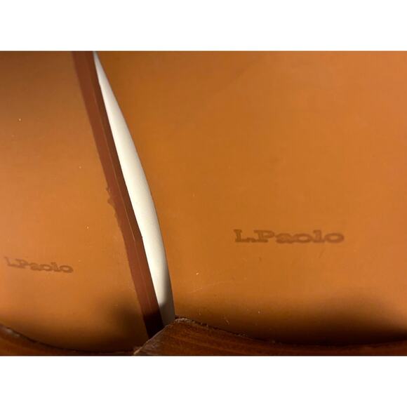 Linea Paolo Venata block-heel white booties with a stacked heel and back zipper - Picture 5 of 7